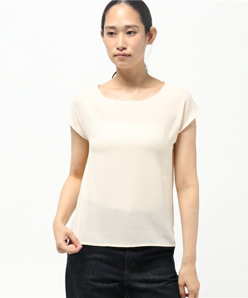 INTERPLANET（インタープラネット）の「サテンキャミ+ジョーゼットBLセット（シャツ/ブラウス・レディース・ブラック/カーキ/オレンジ・FREE）」の11枚目の写真