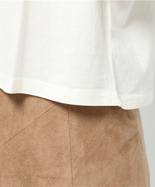 archives（アルシーヴ）の「袖ギャザー両Vプルオーバー（Tシャツ/カットソー・レディース・オフホワイト/ブラック/ピンク・MEDIUM）」の9枚目の写真