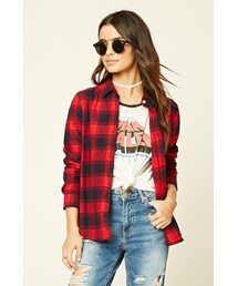 FOREVER 21 | FOREVER 21 Tartan Plaid Flannel Shirt(シャツ/ブラウス)