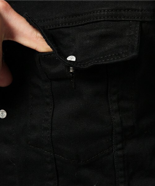 KSUBI(スビ)の「ksubi クラシックデニムジャケット(デニムジャケット・メンズ・ブラック・SMALL)」の7枚目の写真