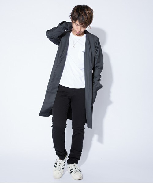 CASPER JOHN（キャスパージョン）の「CASPER JOHN  ショールガウン（その他アウター・メンズ・チャコールグレー/モカ/ダークブルー・MEDIUM/LARGE）」の4枚目の写真