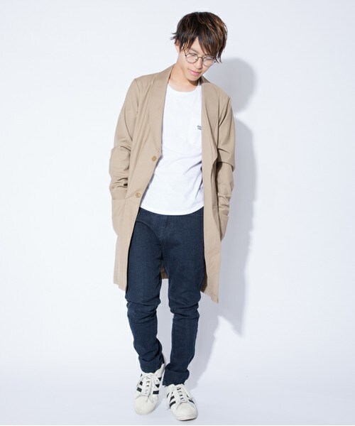 CASPER JOHN（キャスパージョン）の「CASPER JOHN  ショールガウン（その他アウター・メンズ・チャコールグレー/モカ/ダークブルー・MEDIUM/LARGE）」の5枚目の写真