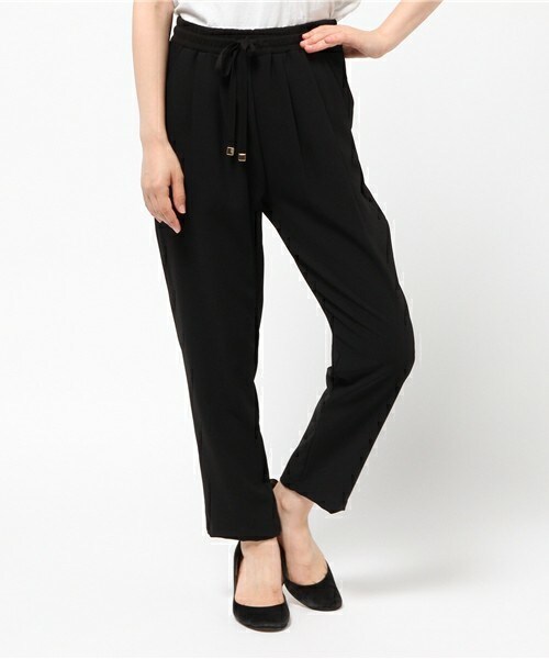 archives（アルシーヴ）の「ダブルクロスイージーパンツ（その他パンツ・レディース・アイボリー/ブラック/カーキ/ワイン・MEDIUM）」の2枚目の写真