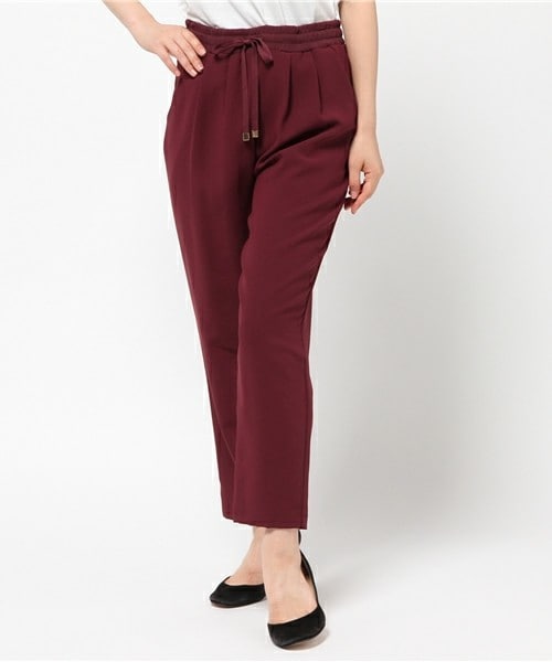 archives（アルシーヴ）の「ダブルクロスイージーパンツ（その他パンツ・レディース・アイボリー/ブラック/カーキ/ワイン・MEDIUM）」の4枚目の写真