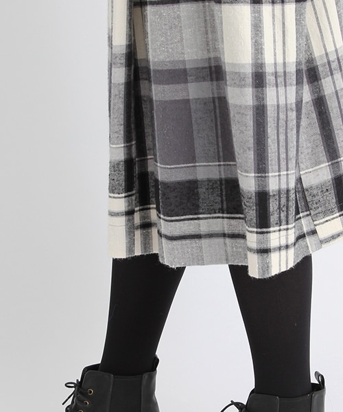 studio CLIP（スタディオクリップ）の「コットンリネンビッグチェックワンピース（ワンピース/ドレス・グレー/カーキ/ネイビー・M/L/S(WEB限定)/LL(WEB限定)）」の16枚目の写真