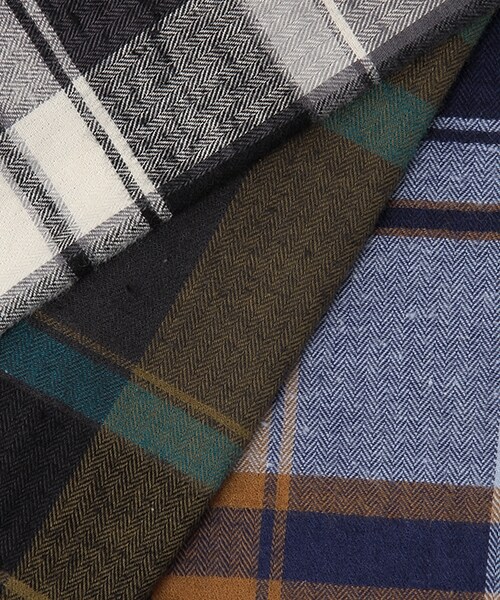 studio CLIP（スタディオクリップ）の「コットンリネンビッグチェックワンピース（ワンピース/ドレス・グレー/カーキ/ネイビー・M/L/S(WEB限定)/LL(WEB限定)）」の17枚目の写真