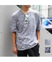 Cuirs | オリジナル総銀河系柄プリントTシャツ新作デザイン(Tシャツ/カットソー)