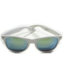 Cuirs | ホワイトフレームミラーサングラス(サングラス)