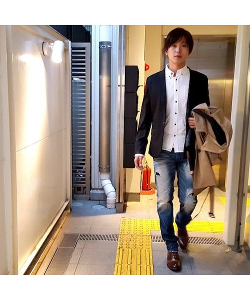 CALL&RESPONSE（コールアンドレスポンス）の「ボタンダウン ドビー長袖シャツ／ＣＡＬＬ＆ＲＥＳＰＯＮＳＥ　162-1211-04（シャツ/ブラウス・メンズ・その他）」の2枚目の写真