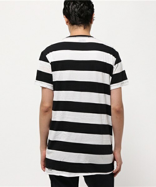KSUBI（スビ）の「ksubi 『SID BLOCK』ボーダーTシャツ（Tシャツ/カットソー・メンズ・ブラック・MEDIUM）」の3枚目の写真