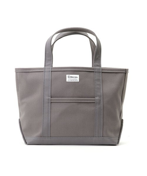 ORCIVAL（オーシバル）の「ORCIVAL TOTE BAG（トートバッグ・メンズ・グレー/ネイビー・FREE）」の2枚目の写真