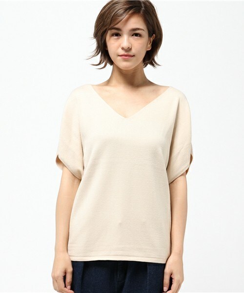 archives（アルシーヴ）の「【店舗限定商品】Vネックワイドプルオーバー（ニット/セーター・レディース・アイボリー/ブラック/グレー/ブラウン・MEDIUM）」の5枚目の写真