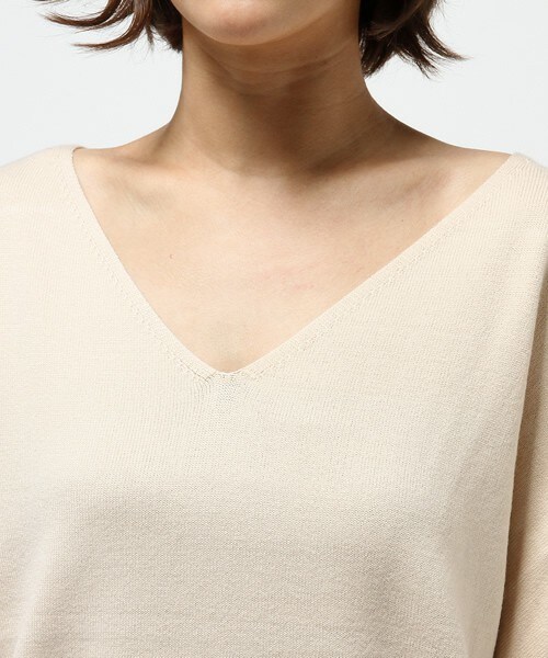 archives（アルシーヴ）の「【店舗限定商品】Vネックワイドプルオーバー（ニット/セーター・レディース・アイボリー/ブラック/グレー/ブラウン・MEDIUM）」の8枚目の写真