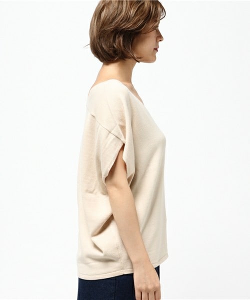 archives（アルシーヴ）の「【店舗限定商品】Vネックワイドプルオーバー（ニット/セーター・レディース・アイボリー/ブラック/グレー/ブラウン・MEDIUM）」の6枚目の写真