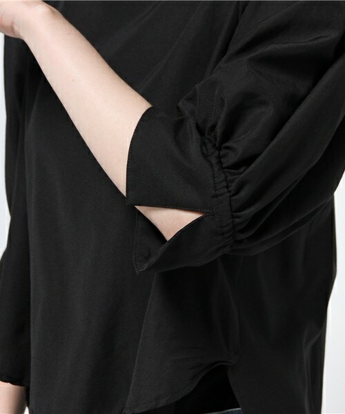 Doux archives（ドゥアルシーヴ）の「C/Pライトタンブラーブラウス（シャツ/ブラウス・レディース・ブラック/ブラウン・MEDIUM）」の7枚目の写真