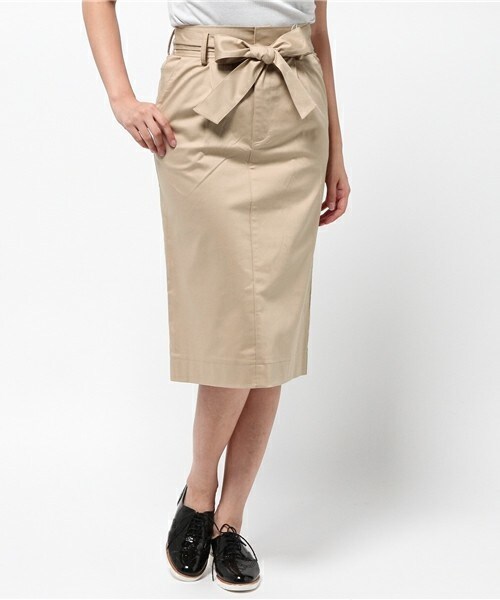 archives（アルシーヴ）の「【店舗限定商品】リボンチノスカート（スカート・レディース・ブラック/ベージュ/カーキ・MEDIUM）」の2枚目の写真