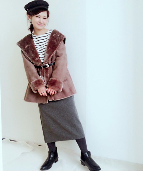 archives（アルシーヴ）の「【店舗限定商品】ミモレ丈タイトスカート（スカート・レディース・ブラック/チャコールグレー/カーキ・MEDIUM）」の12枚目の写真