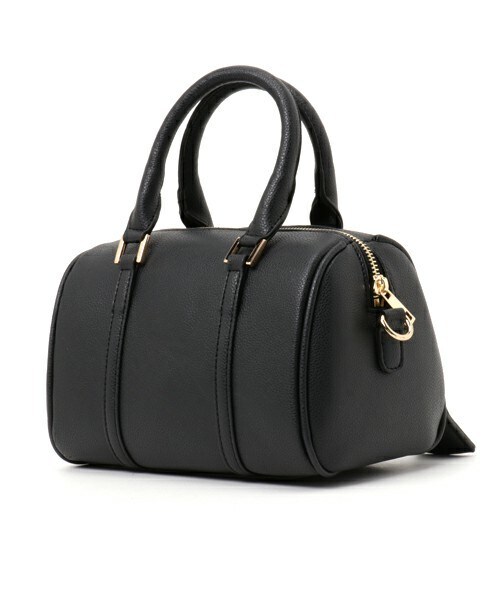 archives（アルシーヴ）の「スタッズ付きラウンドボストン（ボストンバッグ・レディース・ブラック/グレー・MEDIUM）」の3枚目の写真