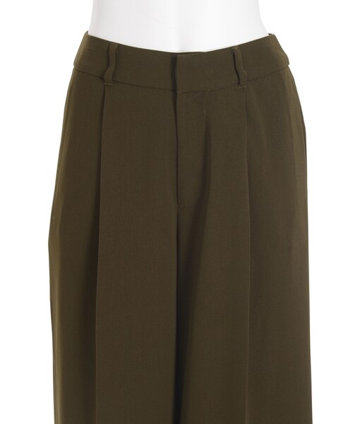 LAGUNAMOON(ラグナムーン)の「Autumnリラックスワイドパンツ(パンツ・レディース・ブラック/カーキ/キャメル・S/M)」の8枚目の写真