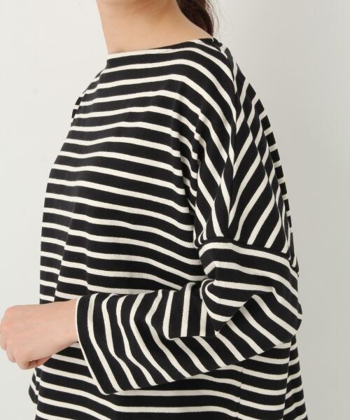 A part by（アパートバイ）の「C/BDワイドクロップド（トップス・ホワイト/ブラック・F）」の10枚目の写真