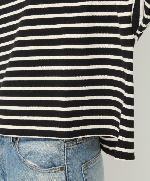 A part by（アパートバイ）の「C/BDワイドクロップド（トップス・ホワイト/ブラック・F）」の12枚目の写真