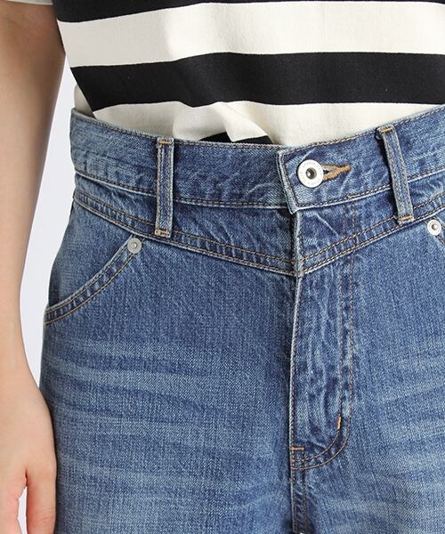 studio CLIP（スタディオクリップ）の「フリンジワイドデニムパンツ（パンツ・ライトブルー/インディゴ・M/L）」の9枚目の写真