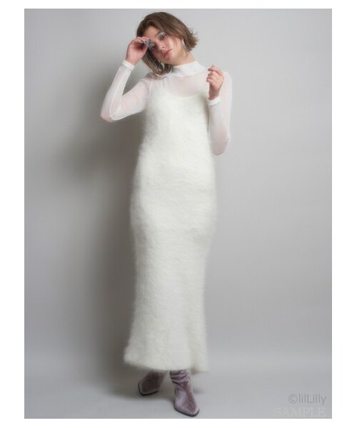 lilLilly（リルリリー）の「アンゴラキャミドレス（）」 - WEAR 