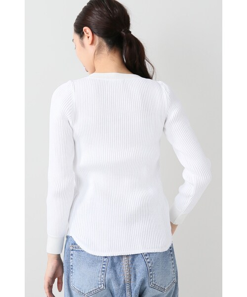 JOURNAL STANDARD（ジャーナルスタンダード）の「ラッセルリブプルオーバー（トップス・ブラック A/ホワイト/カーキ B・フリー）」の9枚目の写真