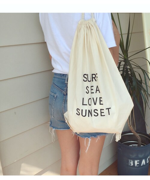 SUNSEA（サンシー）の「word ナップサック（バックパック/リュック 