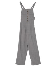 dazzlin | 【sw】チェック柄ワイドロンパース(ワンピース/ドレス)