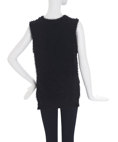 EMODA（エモダ）の「FLUFFYニットベスト（トップス・レディース・グレー/ブラック/レッド・F）」の7枚目の写真