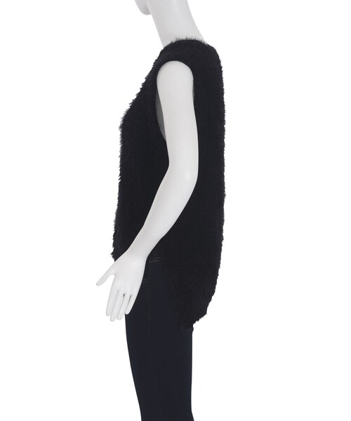 EMODA（エモダ）の「FLUFFYニットベスト（トップス・レディース・グレー/ブラック/レッド・F）」の6枚目の写真