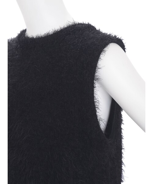 EMODA（エモダ）の「FLUFFYニットベスト（トップス・レディース・グレー/ブラック/レッド・F）」の10枚目の写真