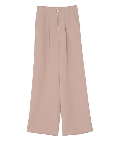 EMODA（エモダ）の「RING ZIPワイドパンツ（パンツ・レディース・グレー/ブラック/ベージュ・S/M）」の3枚目の写真