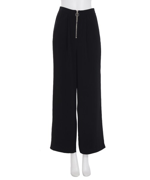 EMODA（エモダ）の「RING ZIPワイドパンツ（パンツ・レディース・グレー/ブラック/ベージュ・S/M）」の7枚目の写真