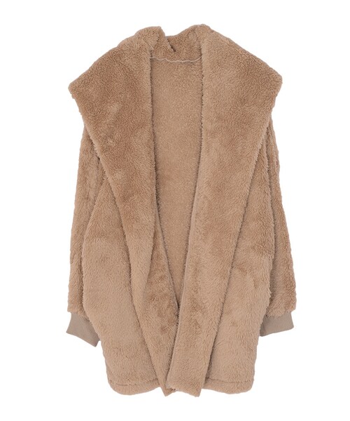 GYDA(ジェイダ)の「フードボアコート(ジャケット/アウター・レディース・オフホワイト/ブラック/ベージュ)」の3枚目の写真