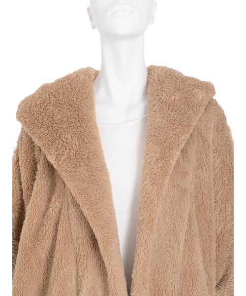 GYDA(ジェイダ)の「フードボアコート(ジャケット/アウター・レディース・オフホワイト/ブラック/ベージュ)」の9枚目の写真