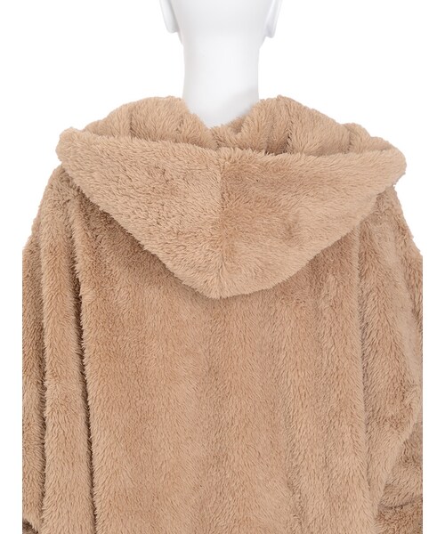 GYDA(ジェイダ)の「フードボアコート(ジャケット/アウター・レディース・オフホワイト/ブラック/ベージュ)」の8枚目の写真