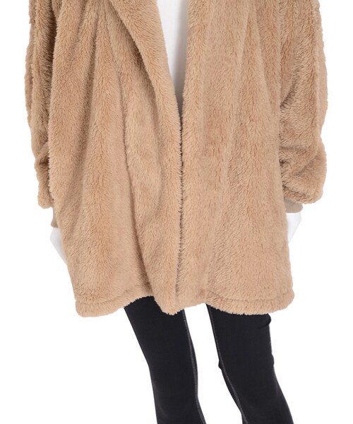 GYDA(ジェイダ)の「フードボアコート(ジャケット/アウター・レディース・オフホワイト/ブラック/ベージュ)」の10枚目の写真