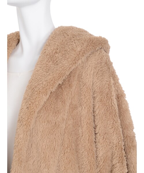 GYDA(ジェイダ)の「フードボアコート(ジャケット/アウター・レディース・オフホワイト/ブラック/ベージュ)」の11枚目の写真