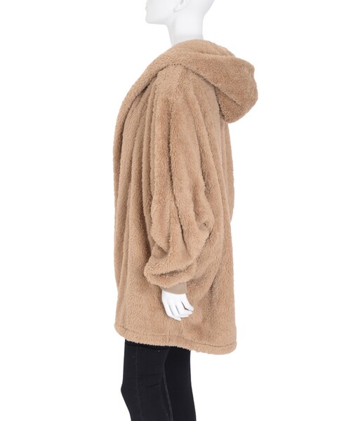 GYDA(ジェイダ)の「フードボアコート(ジャケット/アウター・レディース・オフホワイト/ブラック/ベージュ)」の6枚目の写真