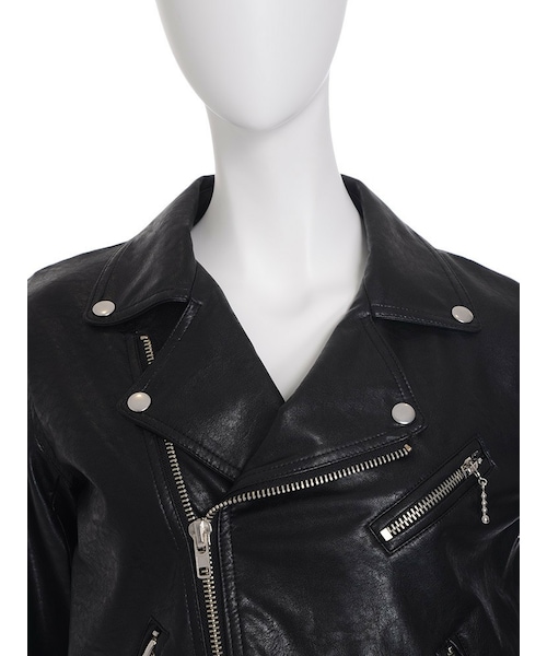 jouetie（ジュエティ）の「【RUNWAY限定】フェイクレザーライダース