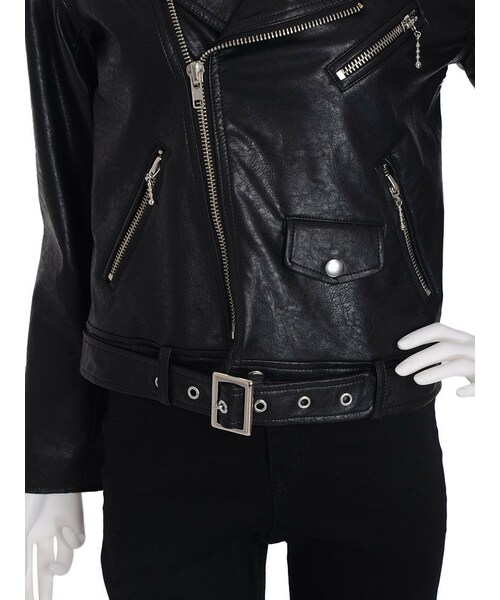 jouetie（ジュエティ）の「【RUNWAY限定】フェイクレザーライダース