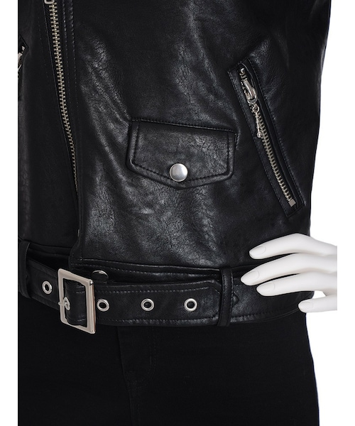 jouetie（ジュエティ）の「【RUNWAY限定】フェイクレザーライダース