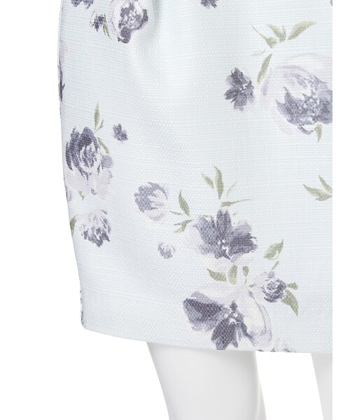 MERCURYDUO(マーキュリーデュオ)の「ロンドフラワーコクーンスカート(スカート・レディース・オフホワイト/アイスブルー・S/M)」の11枚目の写真