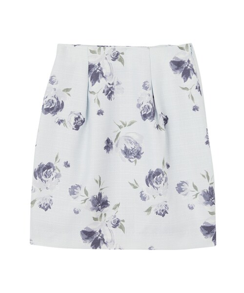 MERCURYDUO(マーキュリーデュオ)の「ロンドフラワーコクーンスカート(スカート・レディース・オフホワイト/アイスブルー・S/M)」の12枚目の写真