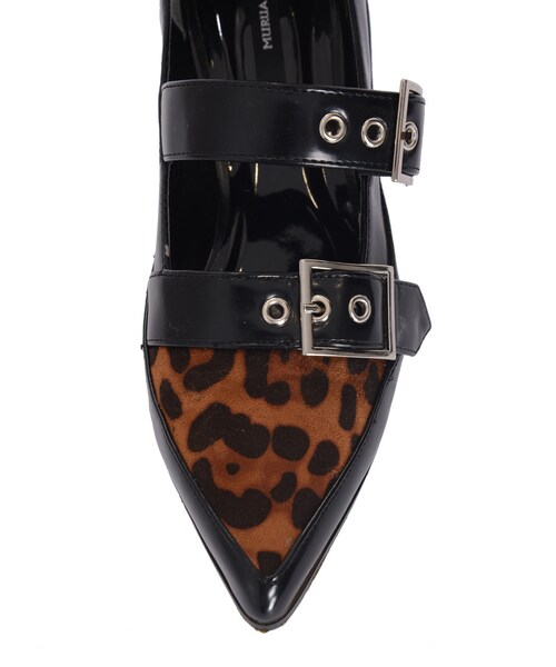 MURUA（ムルーア）の「【GOODS】ベルトデザインローパンプス（シューズ・レディース・ブラック/ミックス）」の7枚目の写真