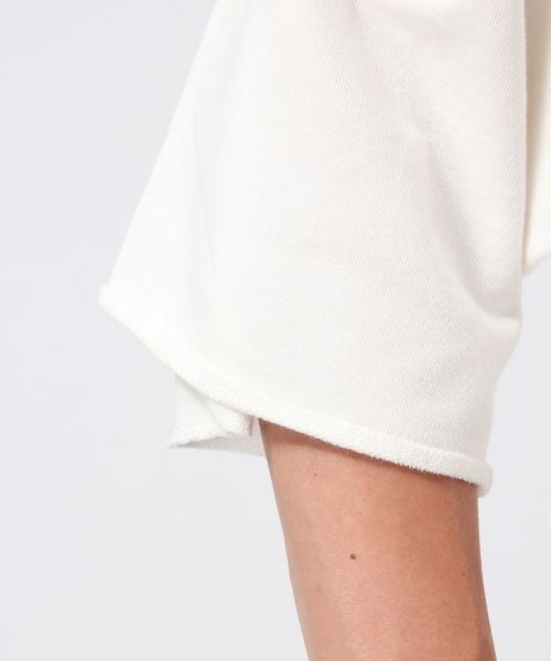 HARE（ハレ）の「クラッシュスエットプルオーバー5分袖（トップス・オフホワイト/ブラック/ボルドー・S/M）」の11枚目の写真