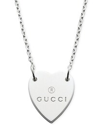 GUCCI | Gucci Women's Sterling Silver Heart Pendant Necklace YBB22351200100U(ネックレス)