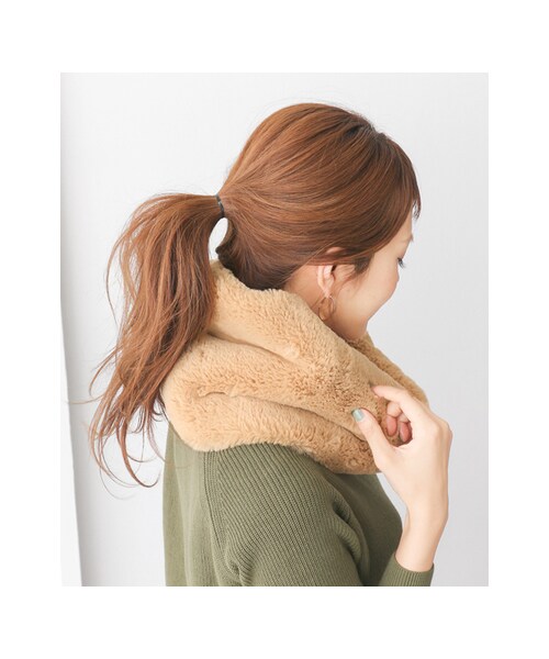 URBAN RESEARCH DOORS(アーバンリサーチドアーズ)の「【予約】ふんわりフェイクスヌード(ファッション雑貨・レディース・NAVY/BEIGE/CAMEL/GRAY・one)」の6枚目の写真